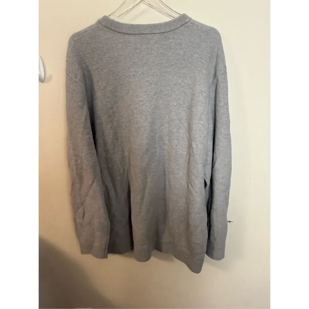 GAP Mainstay Crewneck Sweater XXL Grey NWT 100% Cotton